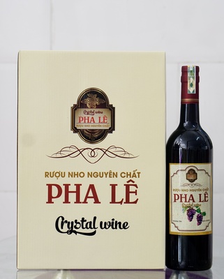 RƯỢU NHO NGUYÊN CHẤT PHA LÊ CRYTAL WINE 750ML LOẠI THÙNG 6 CHAI (HKD ĐẶNG THỊ KIM DUNG)