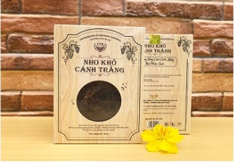 HỘP NHO KHÔ CHÙM LỚN 100G (CÁNH TRẮNG)