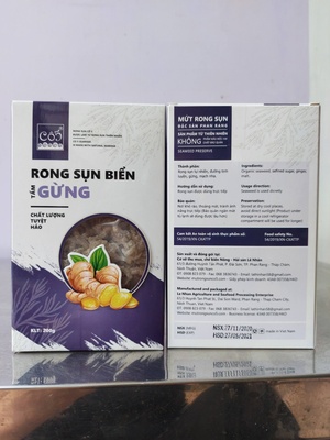 RONG SỤN BIỂN TẨM GỪNG HỘP GIẤY 500g ( CS LÊ NHÂN)