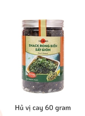 SNACK RONG BIỂN SẤY GIÒN VỊ CAY 60gr (Nam Bảo Tín)