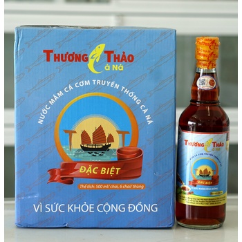 NƯỚC MẮM CÁ CƠM TRUYỀN THỐNG CÀ NÁ 6 CHAI X 500ML/CHAI - ĐẶC BIỆT (HKD LA THỊ LỆ PHƯƠNG)