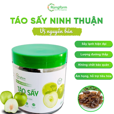 [PREMIUM] Táo Sấy Lạnh Vị Nguyên Bản Rangfarm 250g 