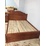 Giường đầu cong gỗ xoan đào ngang 1m6