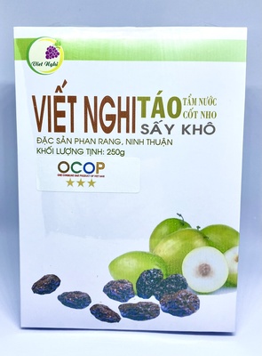 TÁO TẨM NƯỚC CỐT NHO SẤY KHÔ VIẾT NGHI 250G