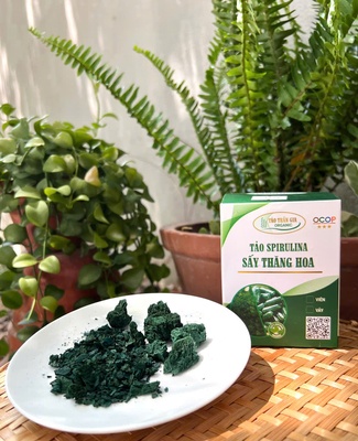 Tảo spirulina sấy thăng hoa dạng vảy