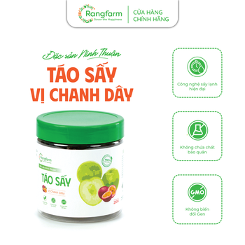 [PREMIUM] Táo Sấy Vị Chanh Dây Ít Đường Rangfarm 250g