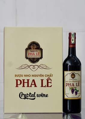 RƯỢU NHO NGUYÊN CHẤT PHA LÊ CRYTAL WINE 750ML LOẠI THÙNG 6 CHAI (HKD ĐẶNG THỊ KIM DUNG)