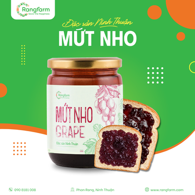 [PREMIUM] Mứt Nho Dạng Sệt Ít Đường Rangfarm 250g