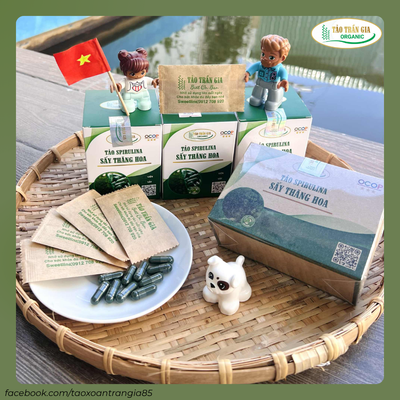 🌱 Tảo Spirulina Sấy Thăng Hoa - Nguồn Dinh Dưỡng Tinh Khiết (Dạng Viên Nhộng) 🌱