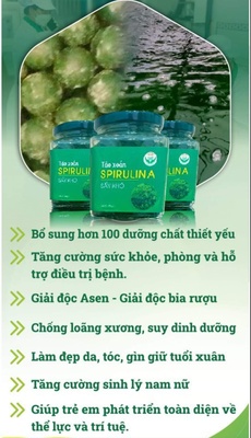 Tảo spirulina sấy thăng hoa