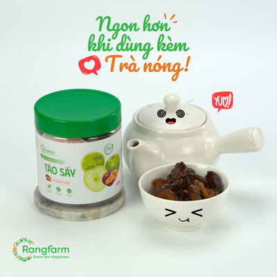 [PREMIUM] Táo Sấy Vị Chanh Dây Ít Đường Rangfarm 250g