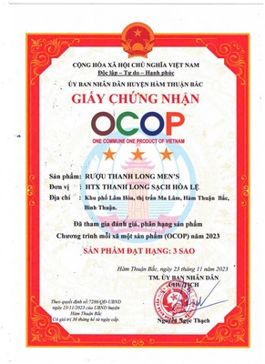 Rượu thanh long men's 500ml