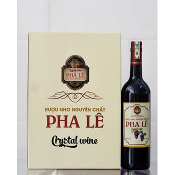 RƯỢU NHO NGUYÊN CHẤT PHA LÊ CRYTAL WINE 750ML LOẠI THÙNG 6 CHAI (HKD ĐẶNG THỊ KIM DUNG)